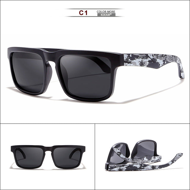 KDEAM Camouflage Polarized Sunglasses For Men