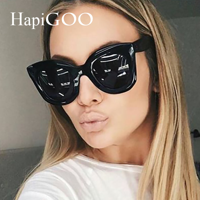 HAPIGOO 2019 New Fashion Cat Eye Sunglasses For Women