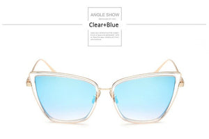 HAPIGOO New Brand Designer Cat Eye Sunglasses For Women