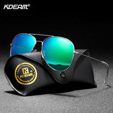 Load image into Gallery viewer, KDEAM Air Force Pilot Polarized Sunglasses For Men