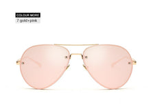 Load image into Gallery viewer, HAPIGOO Fashion Rimless Avition Sunglasses For Women
